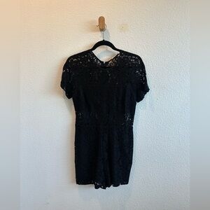 WAYF black lace romper